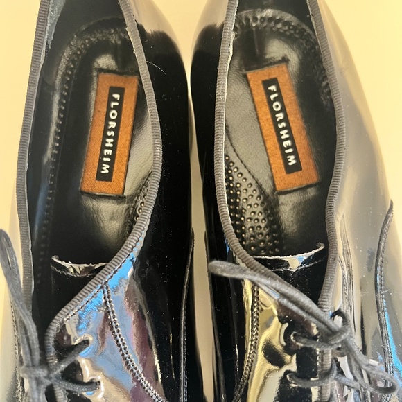 Florsheim Plain Toe lace up black patten shoe size 13 main image 5